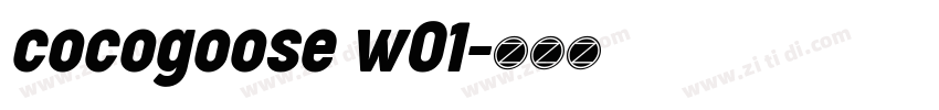 cocogoose w01字体转换